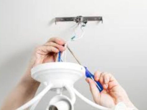 Установка люстры в Минске